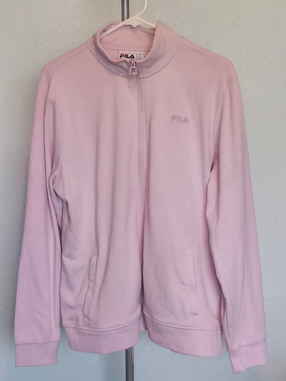 FILA Women's Full Zip Active Jacket Lavender Fog Purple Athleisure Track XL